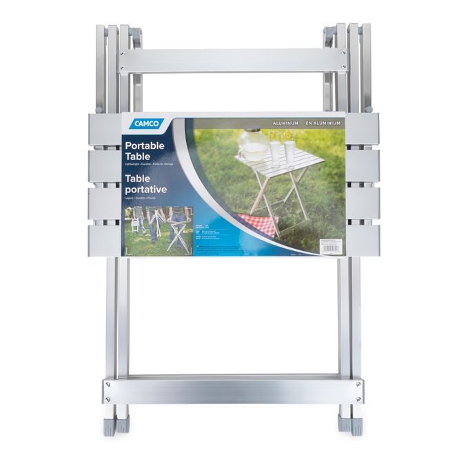 51891 - Table, Large Side, Fold-Away, Aluminum (E/F)