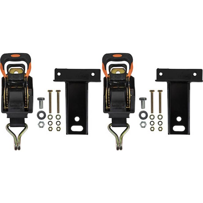 5480015 - Spring Retracting Tie Downs for Square and Rectangular Tube Ladder Racks - Pair of 2 Mounts