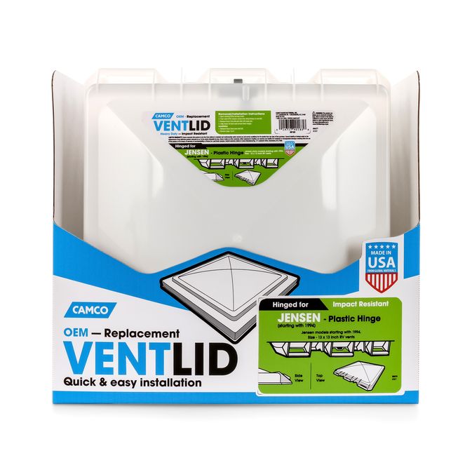 40183 - Vent Lid, Jensen Metal Base '94 up, White, PDQ