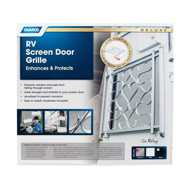 43991 - Deluxe Aluminum RV Screen Door Grille