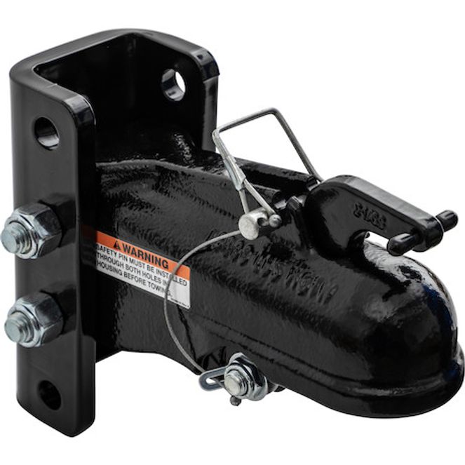 0091553BK - COUPLER, 2-5/16in ASSY W/3 POS CHANNEL - Black Powder-Coated