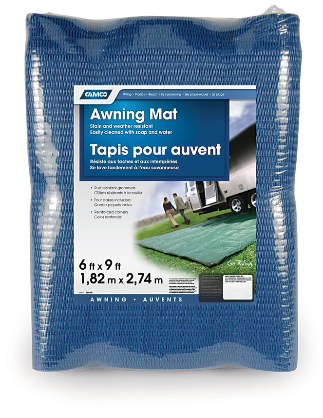 42881 - Awning Mat - 6' x 9' Blue Reversible (E/F)