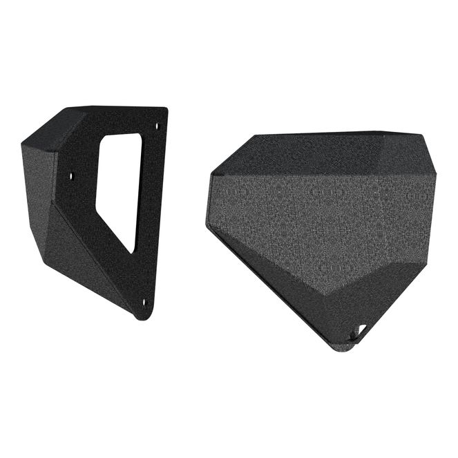 ARIES 2081207 TrailChaser Black Aluminum Front Bumper Corners Only, Select Jeep Wrangler JK, JL, Gladiator