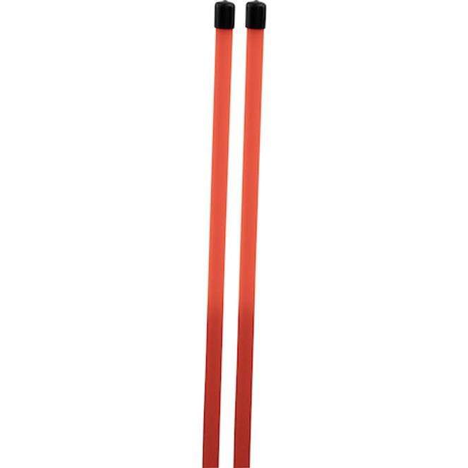1308115 - 3/4 x 48 Inch Fluorescent Orange Bolt-On Bumper Marker Sight Rods with Hardware