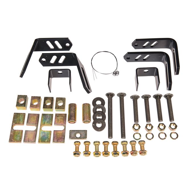 31563 - Bracket 4 & 10 Bolt Rail Install Univ Bolt-On Drilling Required