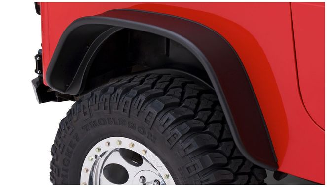 10068-07 - Fender Flares Flat Style 2Pc Rear - 1987-1995 Jeep Wrangler