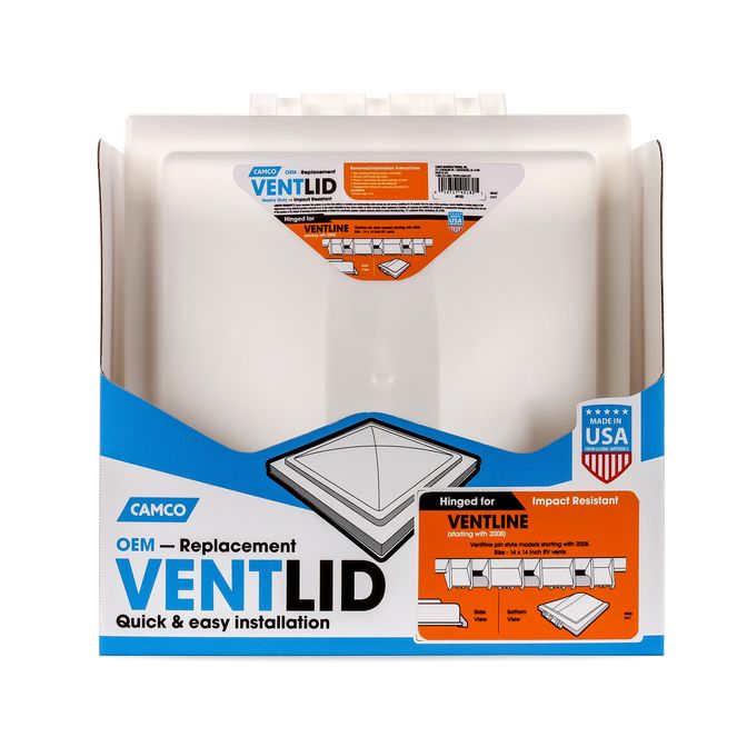 40182 - Vent Lid, Ventline '08 up, White, PDQ