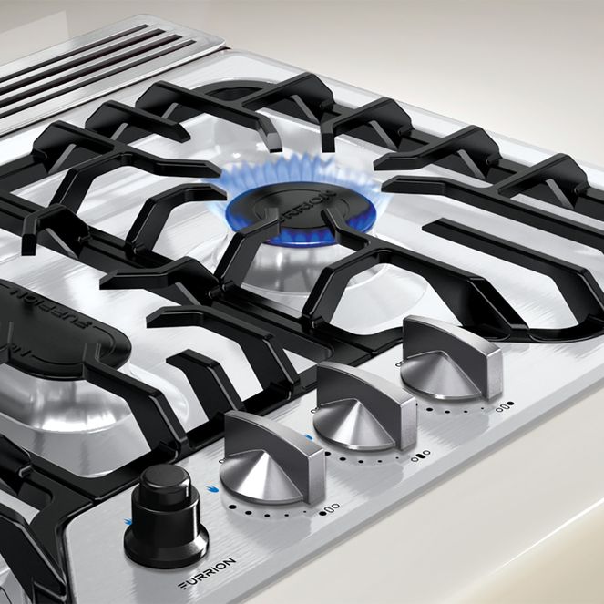 2021123918 - Chef Collection® 3-Burner Gas RV Cooktop - 24" Stainless Steel #FGH4ZSA-SS