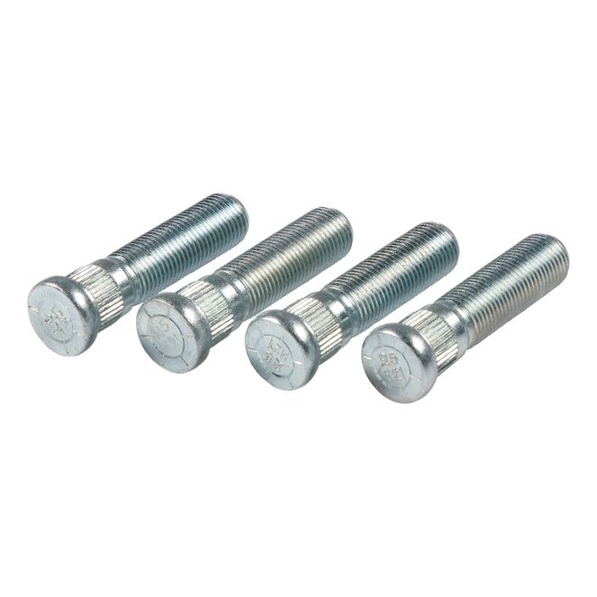 2023134014 - Trailer Axle Wheel Stud - 0.617" Knurl, 9/16"-18 Thread Size, 2-5/16" Shoulder Length (4-Pack)