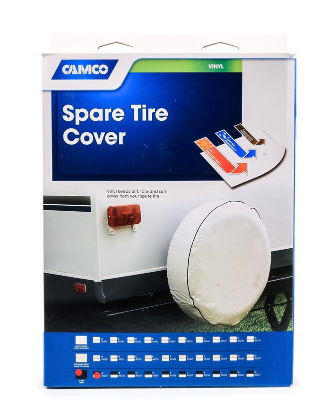 45252 - Cover,SpareTire A_34" Dia Vinyl, Black (E/F)