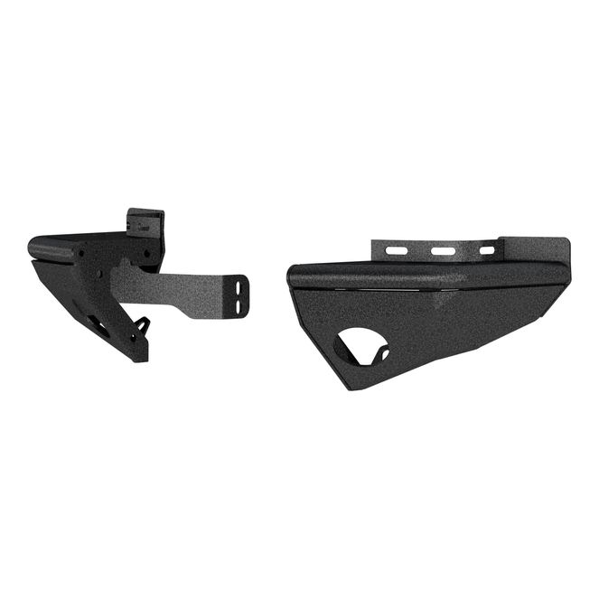 ARIES 2081221 TrailChaser Black Aluminum Rear Bumper Corners Only, Select Jeep Wrangler JK, JL