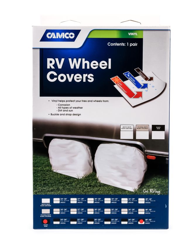 45251 - Cover,Wheel&Tire Protectors 40-42",Black Vinyl, Set/2 (E/F)