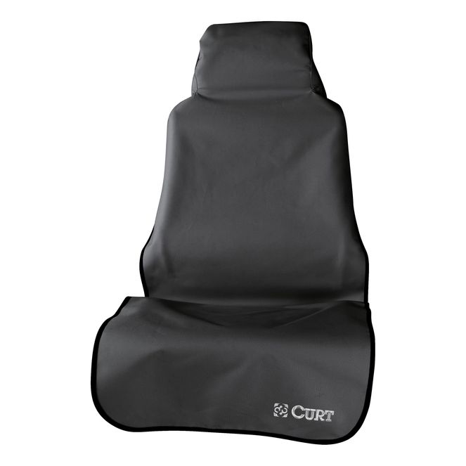 CURT 18501 Seat Defender 58-Inch x 23-Inch Black Waterproof Universal Bucket Car Seat Cover Protector