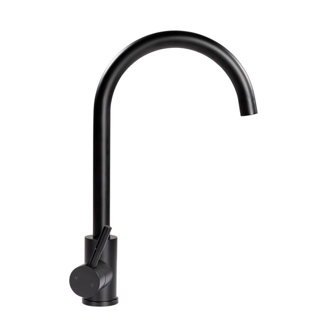 2021090601 - Flow Max™ Curved Gooseneck Faucet - Black Matte