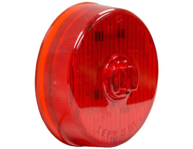 5622517 - 2.5 Inch Red Round Marker/Clearance Light With 7 LED
