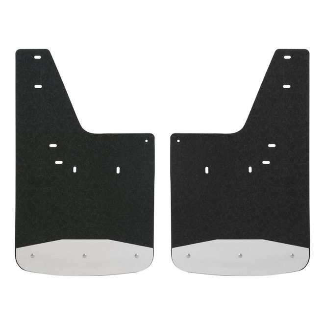 LUVERNE 250931 Rear 12-Inch x 20-Inch Textured Rubber Mud Guards, Select Dodge, Ram 1500, 2500, 2 Flaps