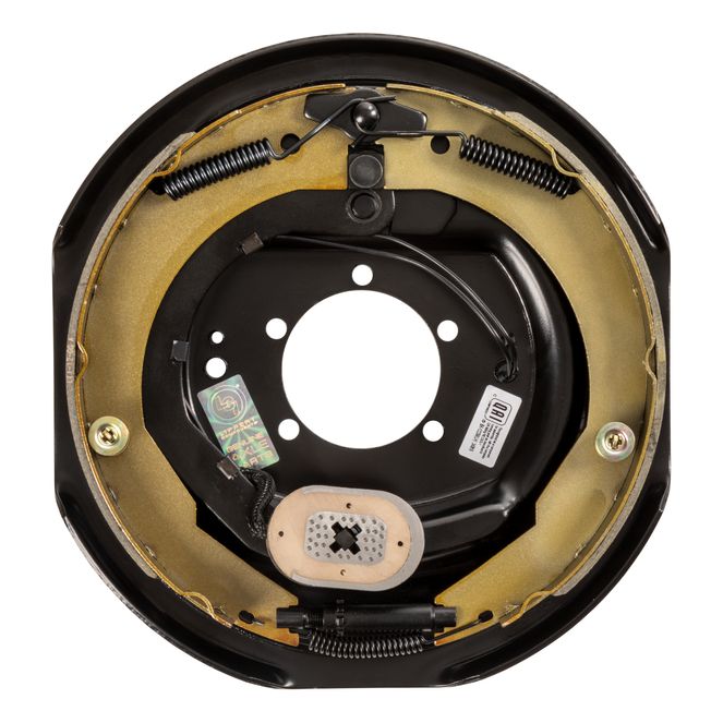 122259 - Electric Trailer Brake Assembly - 12" x 2" Brake Size, 5-Bolt, 5,200-8,000-lb. Hybrid Axles, Driver (Left) Side, Bulk Pallet