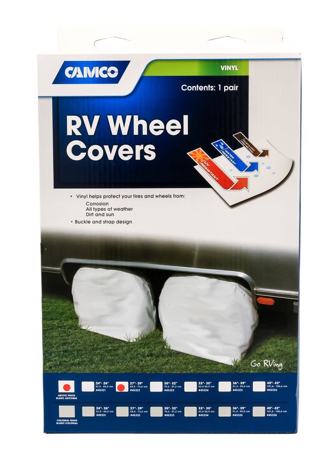 45322 - Cover,Wheel&Tire Protectors 27-29",ArcWh Vinyl, Set/2 (E/F)