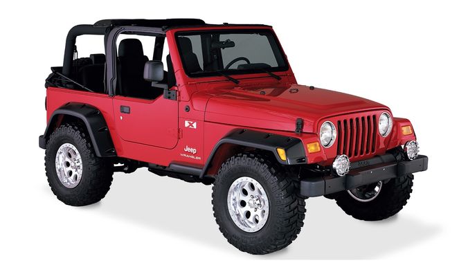 10908-07 - Fender Flares Pocket Style 4Pc - 1997-2006 Jeep Wrangler