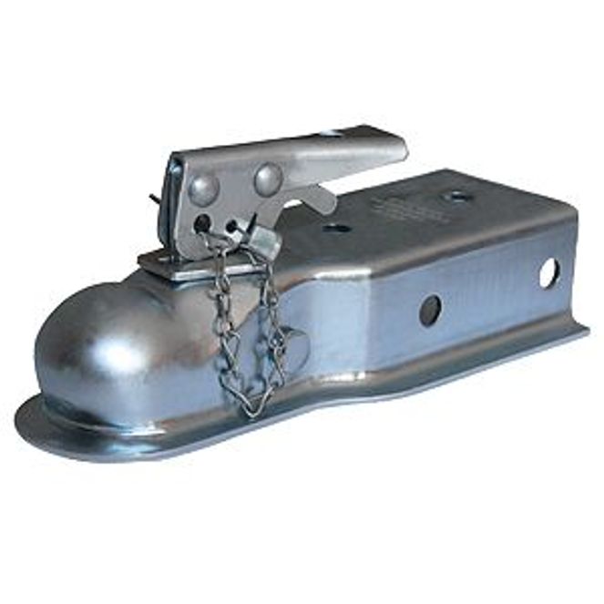 87075 - Strait 3" Wide Channel Mnt Bolt-On 3500 LB Gross Wt Cap 2" Ball Wedge Latch Raw