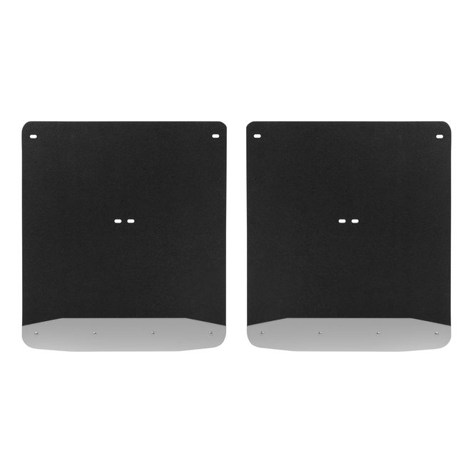 LUVERNE 250744 Rear Dually 20-Inch x 23-Inch Textured Rubber Mud Guards, Select Chevrolet Silverado, GMC Sierra 3500 HD, 2 Flaps