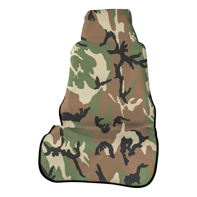 ARIES 3142-20 Seat Defender 58-Inch x 23-Inch Camo Waterproof Universal Bucket Car Seat Cover Protector
