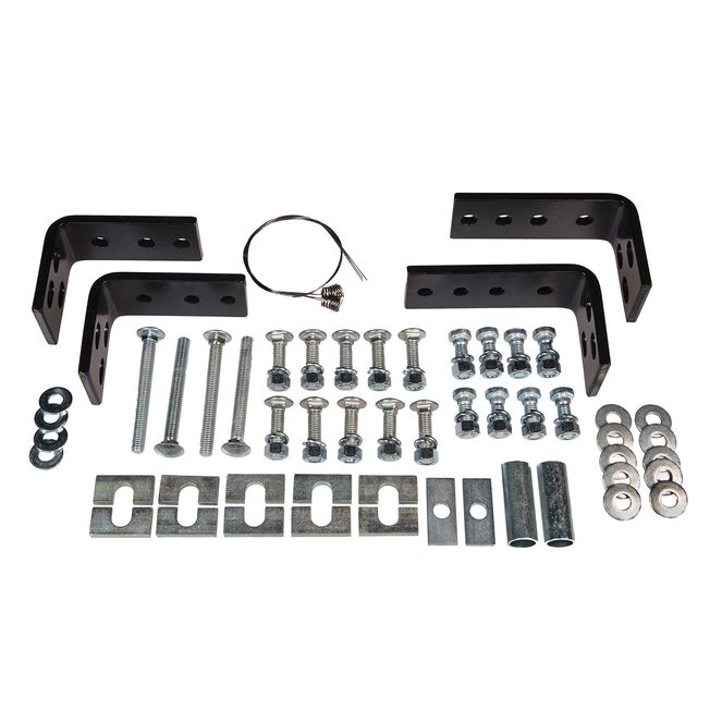31622 - Bracket Kit 10 Bolt Rail Install Bolt-On Drilling Required - 2020-2025 Chevrolet Silverado 2500 HD and more
