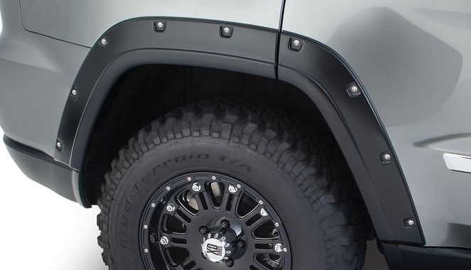 10076-02 - Fender Flares Pocket Style 2Pc Rear - 2011-2016 Jeep Grand Cherokee