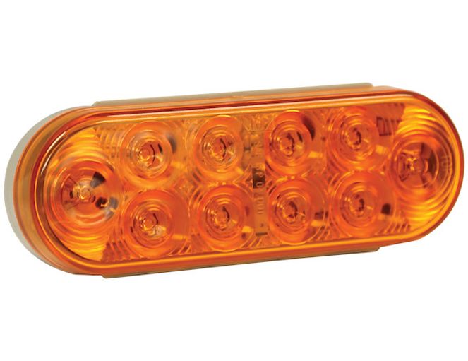 5626211 - 6 Inch Amber Oval Turn Signal Light With 10 LED