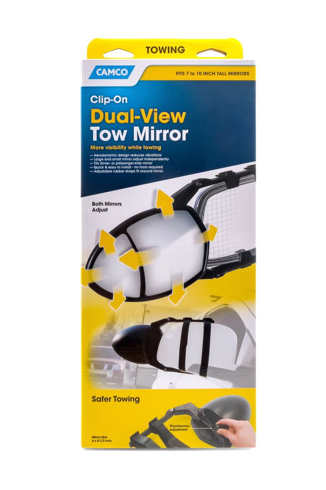 25653 - Clamp-On Dual-View Towing Mirror