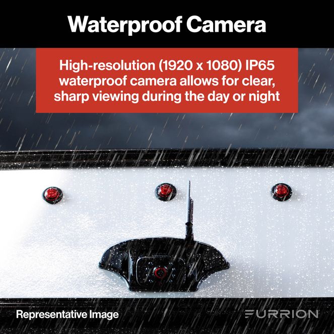 2021124366 - Vision S®+ RV Observation System - 7" Monitor, Side Cameras with LED Marker Lights, Sharkfin Camera, Rear Camera with LED Marker Light #FOS7HTAPM