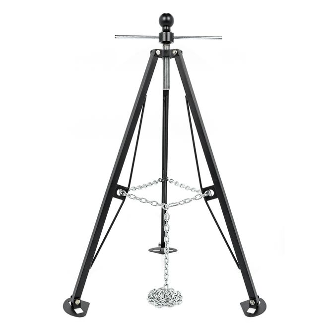 48850 - Eaz-Lift Camper/RV Gooseneck Stabilizer Tripod Jack – Minimizes Movement on 5th Wheel Trailers – Adjustable Height from 30" to 44" – 7,500 lb Max Load Capacity