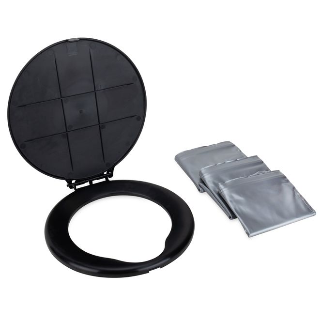 41546 - Bucket Toilet Seat with Lid — Transforms Your 5-Gallon Bucket into a Portable Toilet for Camping, RVing, Hunting, and Outdoor Adventures
