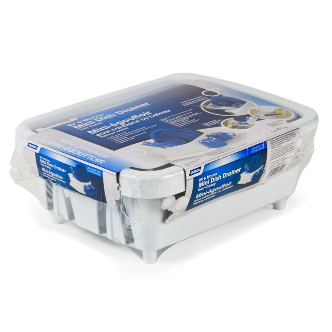 43511 - Mini Dish Drainer & Tray, White (Eng/Fr)
