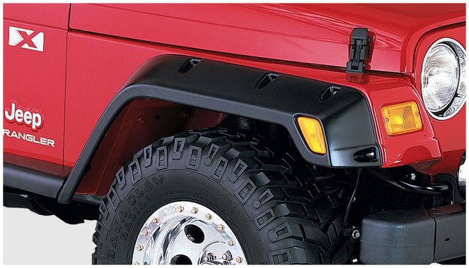 10043-07 - Fender Flares Pocket Style 2Pc Front - 1997-2006 Jeep Wrangler