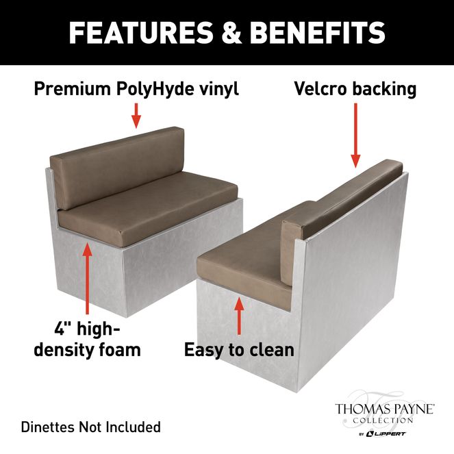 2021100493 - RV Dinette Cushions - 40" Grummond