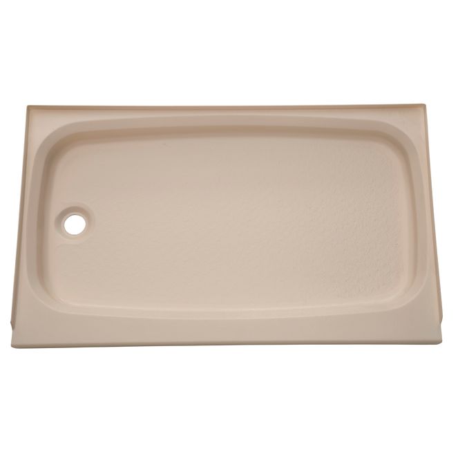209498 - RV Shower Pan with Left Drain - 24" x 40" Parchment