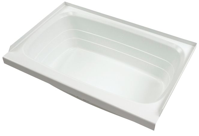209648 - Bathtub with Center Drain - 24" x 36", White #W2436CDSPK