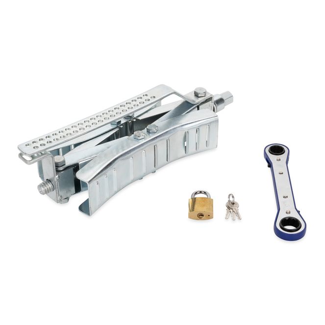 44662 - Eaz-Lift - 10" Wheel Stop w/Wrench and Lock, Metal (E/F)