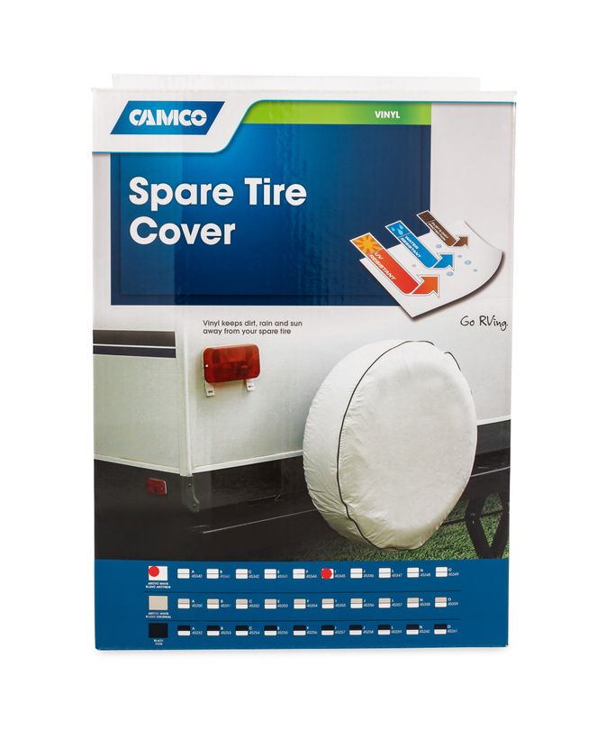 45345 - Cover,SpareTire I_28" Dia Vinyl, Arctic White (E/F)