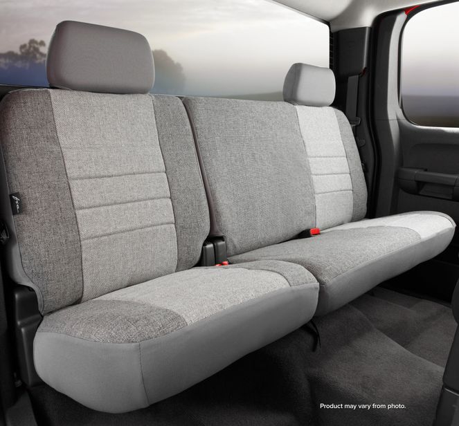 OE32-16 GRAY - OE30 Series - Oe Tweed Custom Fit Rear Seat Cover- Gray - 2004-2008 Ford F-150
