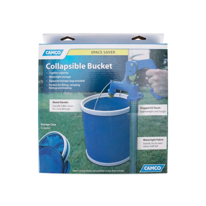 42993 - Collapsible Bucket, Blue & White
