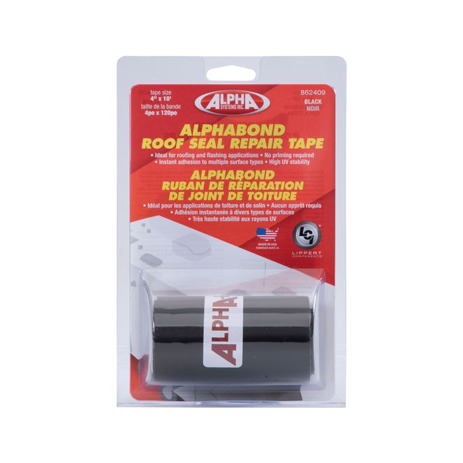 862409 - ALPHABOND TPO Tape 4" x 10' Repair Tape, Black