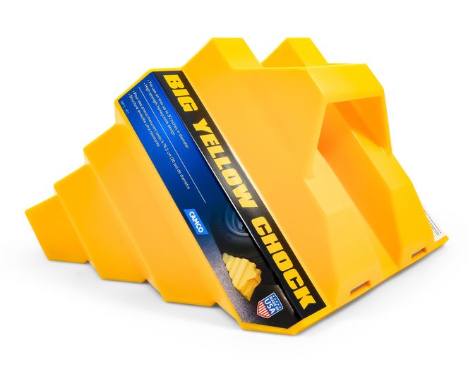 44419 - X-Large Heavy-Duty Trailer Wheel Chock, For Tires Up to 30", Keeps Your Trailer Securely In-Place for Easy Re-Hitching, Honeycomb Design Provides Extra Strength, Made in the USA