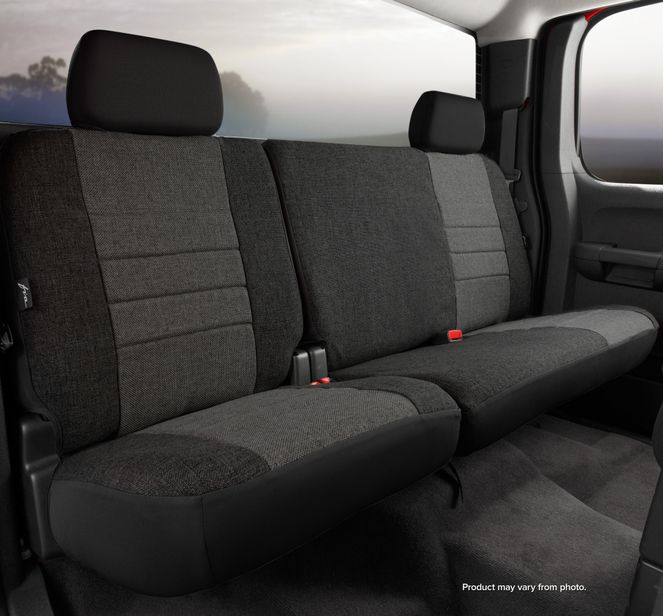 OE32-16 CHARC - OE30 Series - Oe Tweed Custom Fit Rear Seat Cover- Charcoal - 2004-2008 Ford F-150