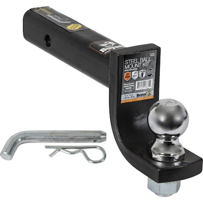 1803318 - 2 Inch Black Ball Mount Kit With 2 Inch Shank And 2 Inch Drop-Cotter Pin Hitch