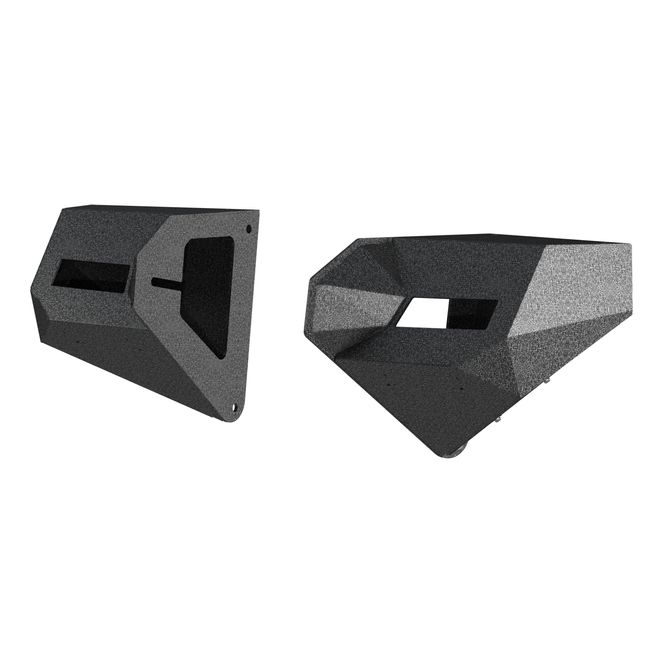 ARIES 2081209 TrailChaser Black Aluminum Front Bumper Corners Only, Select Jeep Wrangler JL, Gladiator