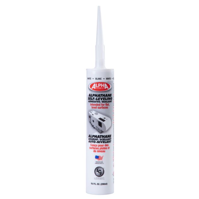 862215 - 5121 ALPHATHANE 100% Solids Self-Leveling Sealant, White (9.8 Oz. Tube)