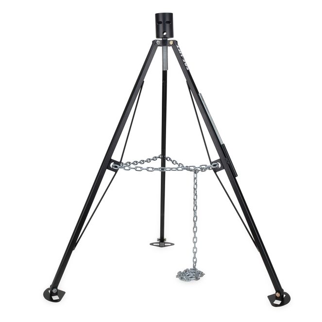 48855 - Eaz-Lift King Pin Camper/ RV Tripod Fifth Wheel Stabilizer – Adjustable Height from 38 1/2″ to 50″ – 5,000 lb Load Capacity – Folds for Easy RV Storage and Organization