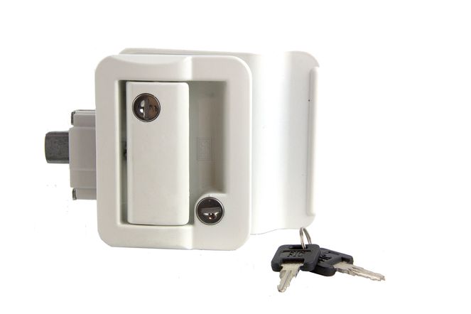 239632 - Global Entry Door Latch for Travel Trailers - White